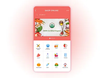 Shop Online ecommerce ecommerce app ecommerce app ui home screen home screen ui icons iphone app ui iphone ui mobile design mobile ui ui design