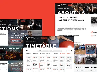Website GYM Titan adaptive design e commerce flatdesign interface mobile responcive site ui uidesign ux website