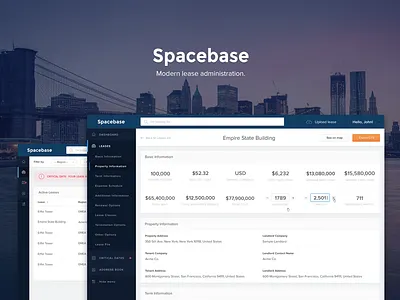 Spacebase Application app application design interface ui user interface ux