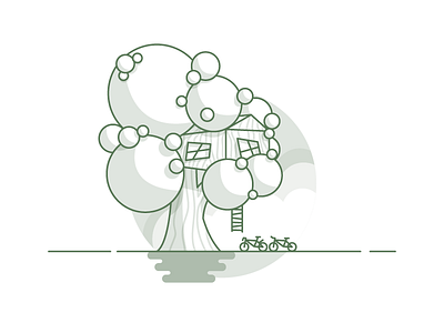 Weekly challenge: #7 Treehouse 7 days to create 7daystocreate challenge colors flat icon illustration logo shadows treehouse