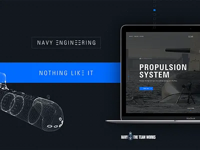 Navy Engineering engineering military responsive technology website design