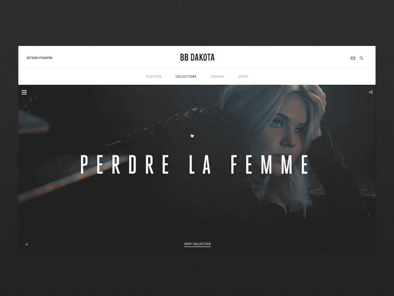 BB Dakota Collection Page basic basic agency bb dakota collection page collections ecomm ecommerce fashion web design