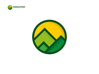 Onscaped, Modern Minimalist colorful brand logo Design brand design brand identity brand logo branding business logo colorful company logo design flat graphic design hill logo illustration logo logo desigenr logo design logo mark logotype minimal logo minimalist logo vector
