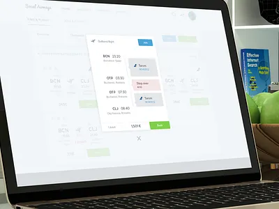 Flight Details app buttons clean focus icon macbook modal responsive social ui ux web