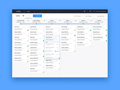 CRM application application crm dashboard leads pipeline sales web