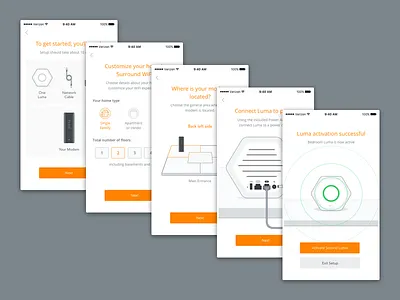 Luma Surround WiFi Setup android hardware ios setup setup flow ui wifi