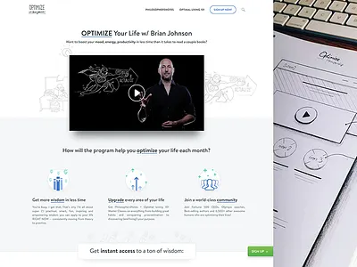 Membership Page drawings icons illustrations membership web wireframes