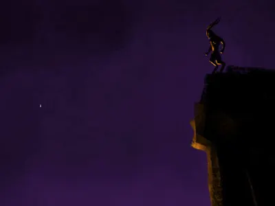 I feel like I'm being watched 2 illustration purple scary