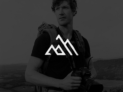 Ben Herndon brand logo mark monogram mountains photography
