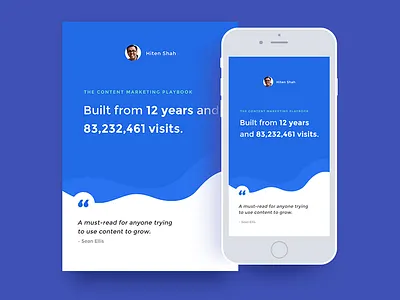 Hiten Shah's Content Marketing Playbook cover marketing playbook