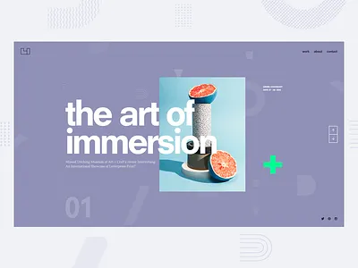 Blake clean concept creative layout portfolio typography ui unusual ux