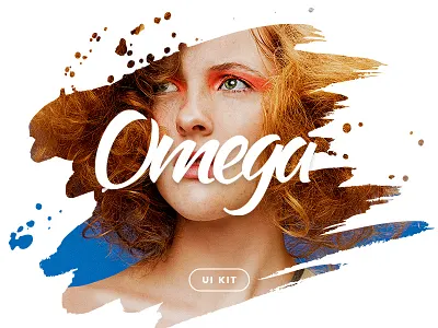 Omega UI Kit — Coming Soon! announce interface landing page photoshop ui kit ui pack