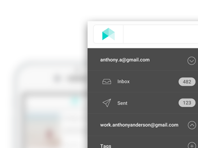 New project, branding, UI / UX badge branding email green grey logo nav ui ux