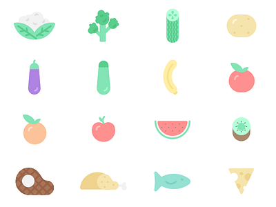 Foods broccoli cauliflower cheese chicken fish food fruit steak vegetable watermelon