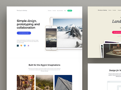 The Rapture Startup — Coming Soon announce card design feature interface ipad iphone landing landing page ui ui kit ui pack