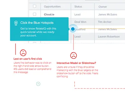 Usability Test Results of SalesforceIQ Onboarding design onboarding pain points research usability ux