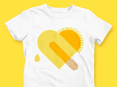 Summer Loves drip drop heart popsicle rays summer sun sunshine t shirt tee wood