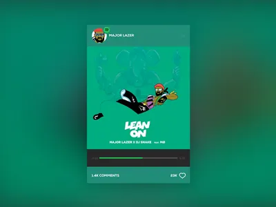 Bkstg Card ML android app apple card feed ios music spotify ui