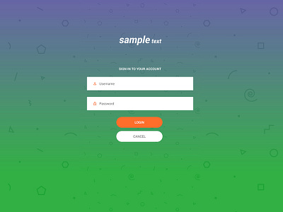 Login UI for Mobile Application app application login mobile ui