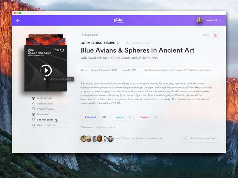 Example of Ui Kit Exploration  Item Profile View 