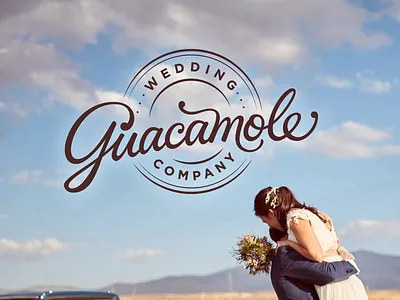 Guacamole Weddin Company guacamole lettering logo married photography picture wedding woman