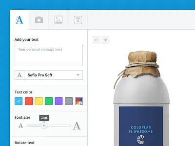 Widget - Customize your Products app application application design clean features flat saas ui design web design widget