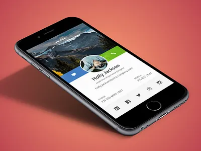 Profile app design mobile ui ux
