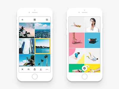 VSCO Photo Library app black camera design ios iphone ui ux vsco white