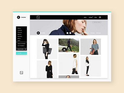 Dashboard for Fashion Platform (WIP) animation app clean dashboard desktop ecommerce fashion interaction minimal motion shopping