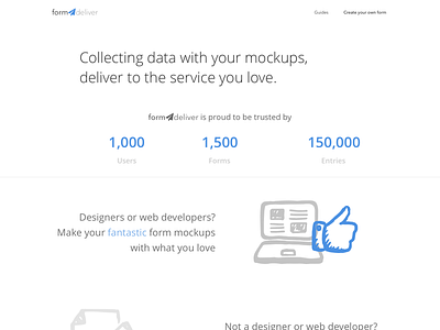[WIP] Homepage for formdeliver homepage