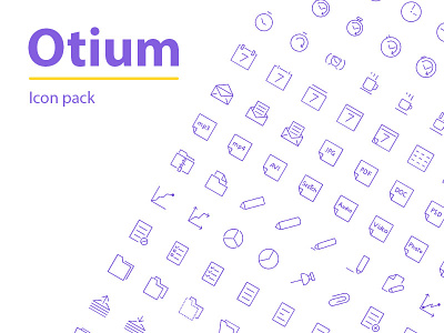 Otium Icon Pack filled icon icons outline pack simple vector