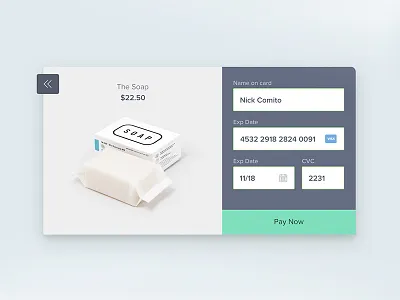 Daily UI #002 Credit Card Checkout checkout credit card dailyui soap
