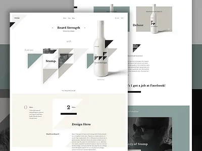 Stump angle angles art direction beard creative direction e commerce e commerce fashion grid im jack dusty store type