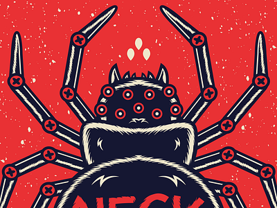 Spider (SOLD) apparel band for sale merch neck deep poison pop punk spider tattoo