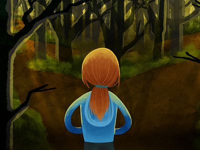 The Importance of Autonomy children digital education forest illustration kids nature watercolor woods
