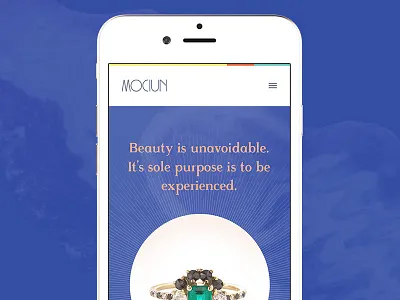 Beauty is unavoidable. branding ecommerce fashion jewelry website