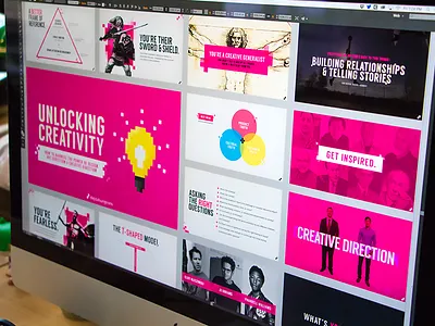 Unlocking Creativity Presentation art direction creative direction deck design gaming keynote layout powerpoint presentation slides