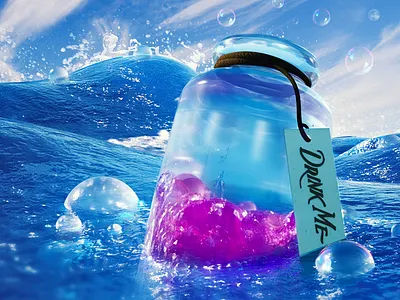 Alice in Wonderland 3d alice in wonderland cg cinema4d