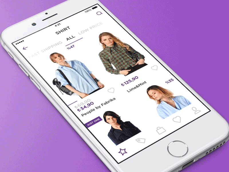 Morhipo Fashion Application animation application fashion gif mobil morhipo product ui ux