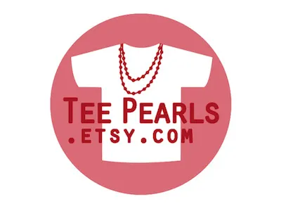 TeePearls branding diy etsy logo tee tshirt