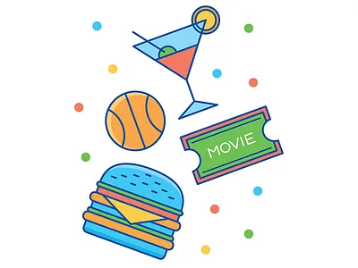 APP Sliders 3/3 app apple applewatch confetti illustration iphone map slider watch