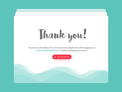 Thank you page - Day 5 daily design design challenge pop up subscription thank you thank you page typography ui