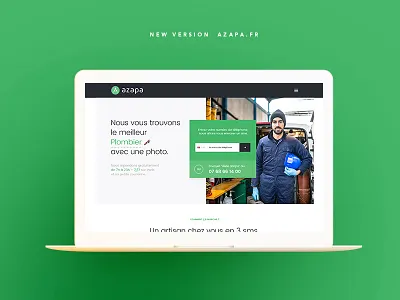AZAPA - V2 homepage azapa design homepage service startup ux