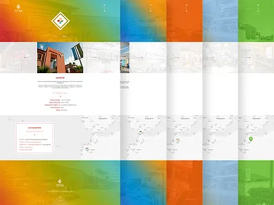 More Pages For Petra Group black colorful corporate design interface orange ui ux website white