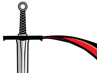 "DURANDAL" logo and branding creation branding brands cloak coloring corporate illustration inks logo logos marketing pencils sword