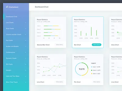 #Exploration | Dashboard Chart bar card chart dashboard desktop graph menu shadow sidebar stats web