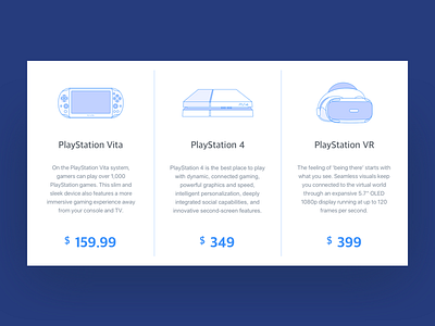 Pricing challenge dailyui game illustration playstation price pricing ui ux vita vr