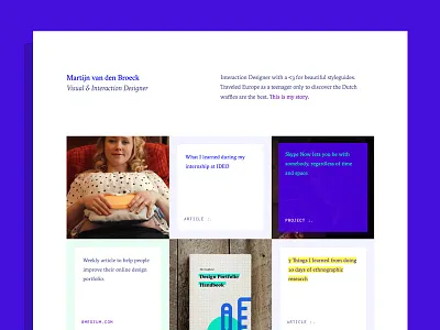 Interaction Design Portfolio Redesign design flat grid minimal portfolio ui ux