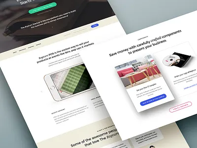 The Rapture Startup — Release on July 17th announce card design feature interface ipad iphone landing landing page ui ui kit ui pack