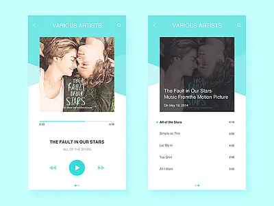 Music Mobile UI #practice ios mobile music play ui